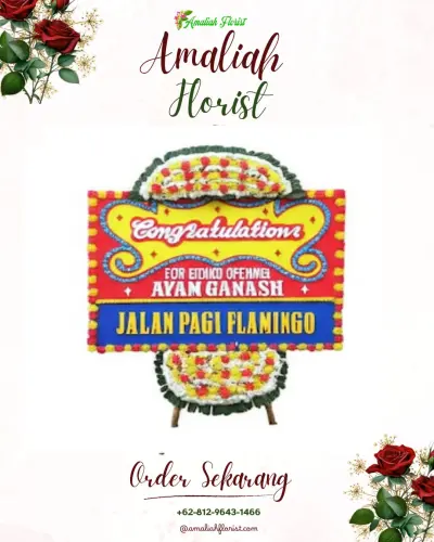 Bunga Papan Congratulation di Rapak Dalam